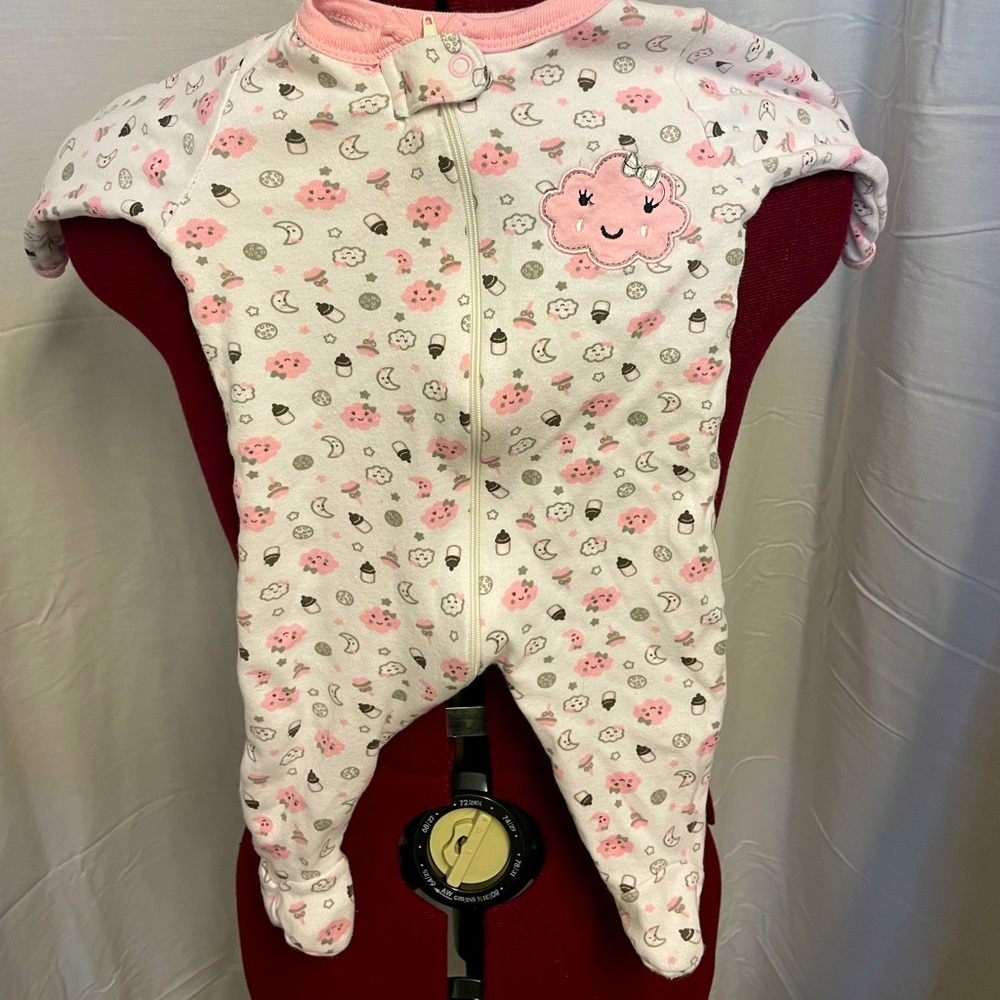 3/6 month baby girl pajamas